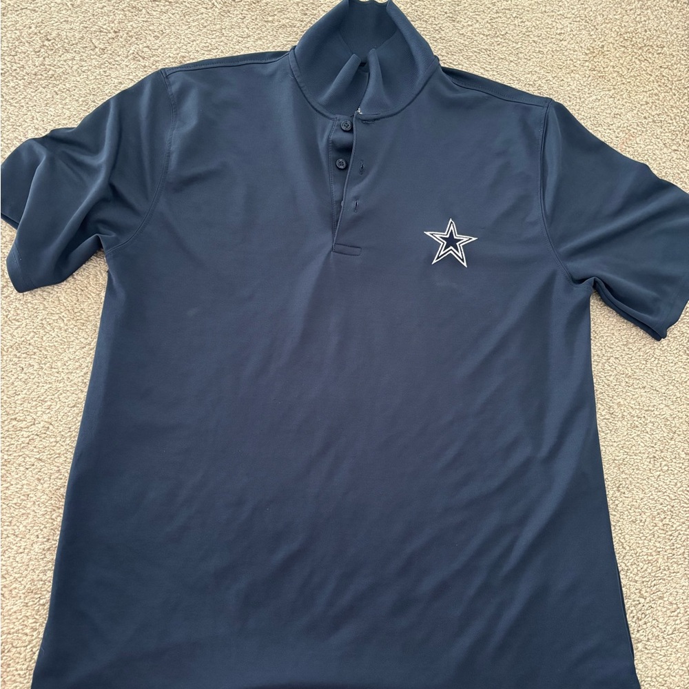 Dallas Cowboys Navy Polo Shirt with Star Emblem